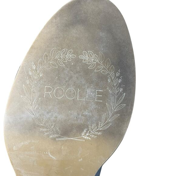 Roolee Silver Birch Chelsea Boot With Wood Block Heel Size 6.5 - Picture 8 of 9